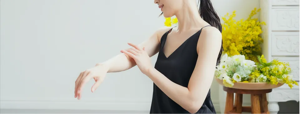 肌キレイと言われる女性